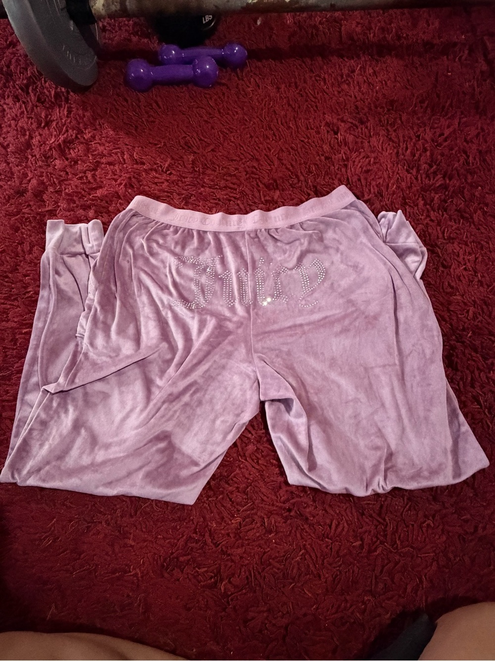 Light Purple juicy couture Velour Lounge Pants